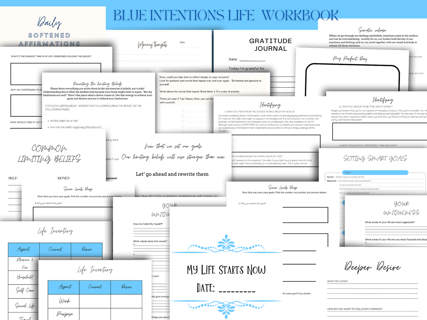 Blue Intentions Life Workbook